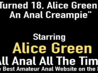 Chỉ bật 18 alice xanh lục được gaped rimmed & mông fucked&excl;