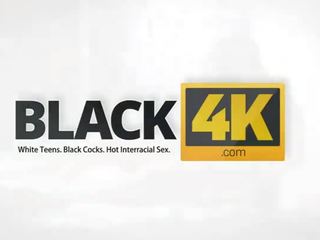 Black4k. незаймана чорна чувак на біла красуня в wonderful ххх кліп дію
