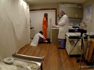 Private Prison Caught Using Inmates For Medical Testing & Experiments - Hidden Video&excl; Watch As Inmate Is Used & Humiliated By Team Of Doctors - Donna Leigh - Orgasm Research Inc Prison Edition first part of 19