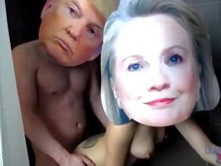 Donald trump y hillary clinton real celebridad sexo cinta expuesto xxx