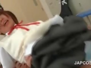 Jaapani armas koolitüdruk perses doggy stiil poolt kiimas õpetaja