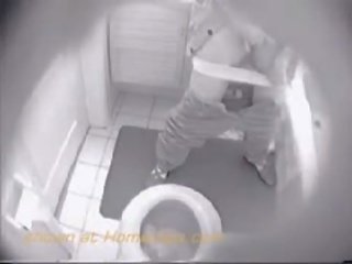 Paslėptas kamera - tualetas masturbacija