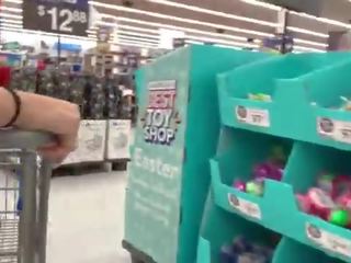 A Real Freak Recording a swell chick at Walmart -