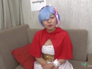 Japansk riho i henne favoritt anime kostyme kommer til intervju med oss ved tenshigao - putz suging og ball slikking amatør sofa avstøpning 4k &lbrack;part 2&rsqb;
