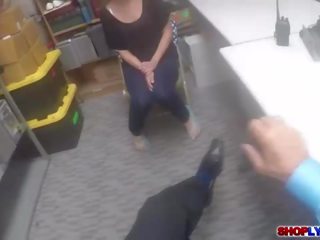 Petite shoplifter Penelope Reed pays for sex